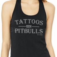 Tattoos and Pitbulls Ladies Tank Top