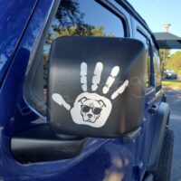 Pitbull Wave Sticker Decal for Mirror