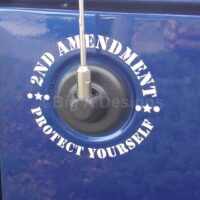 2nd Amendment Protect Yourself Antenna Decal - Image 3