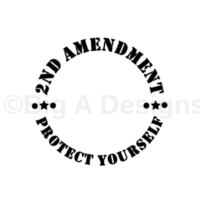 2nd Amendment Protect Yourself Antenna Decal