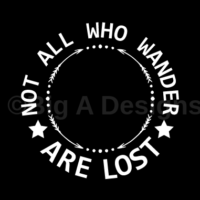 Not All Who Wander Are Lost Antenna Decal