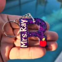 Apple of Your Eye Personalized Teacher Keychain - Image 3