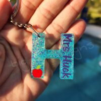 Apple of Your Eye Personalized Teacher Keychain - Image 4
