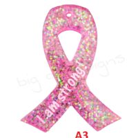 Breast Cancer Ribbon Key Chain - Image 2