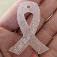 Breast Cancer Ribbon Key Chain - Image 4
