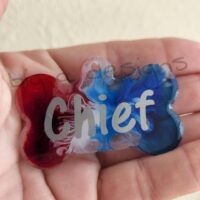 American Pride Ink Splatter Dog Tag