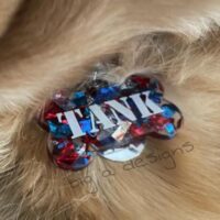 American Pride Foil Dog Tag