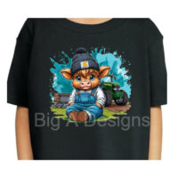 Boy's Country Cow Shirt, Toddler sizes
