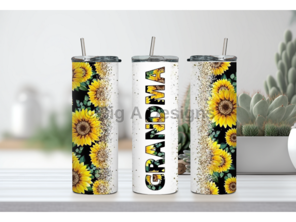 Grandma Sunflowers Tumbler