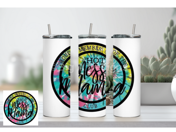 Hot Mess Mama Club Funny Tumbler